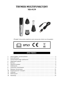 Instrukcja Hoffen MS-9139 Trymer do brody