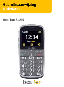 Handleiding Beafon SL215 Mobiele telefoon