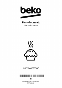 Manuale BEKO BBIS18400BCSWE Forno