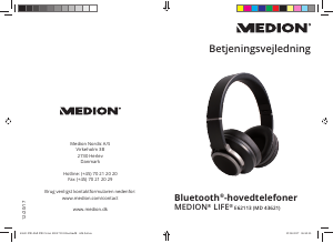 Brugsanvisning Medion LIFE E62113 (MD 43621) Hovedtelefon