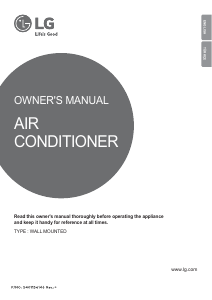 Manual LG ESNW186K3A0 Air Conditioner