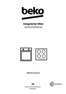 Bedienungsanleitung BEKO BBUM12341XE Backofen