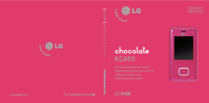 Manual LG KG800S Chocolate Mobile Phone
