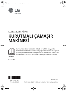 Kullanım kılavuzu LG F0L9DGP2S Çamaşır kurutma makinesi