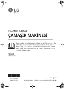 Kullanım kılavuzu LG F4V9BCP2EE Çamaşır makinesi