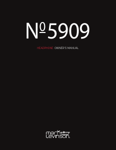 Handleiding Mark Levinson No 5909 Koptelefoon