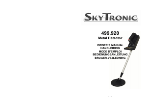Mode d’emploi Skytronic 499.920 Détecteur de métaux