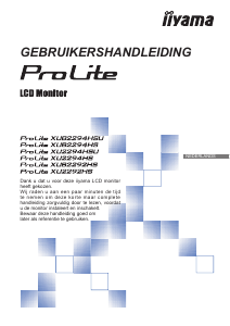 Handleiding iiyama ProLite XU2292HS LCD monitor