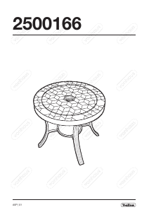 Manual VonHaus 2500166 Garden Table
