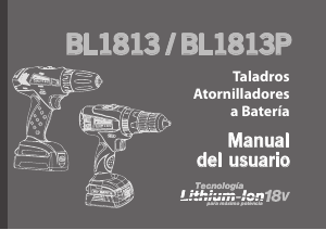 Manual de uso Argentec BL1813 Atornillador taladrador