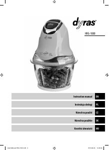 Manuál Dyras HRG-1000 Sekáček