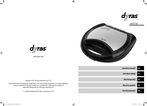 Manual Dyras MTST-780 Contact Grill