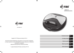 Manuál Dyras SWMX-750 Kontaktní gril