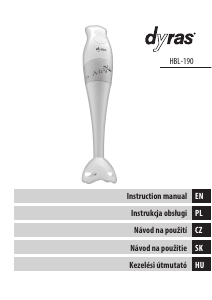Handleiding Dyras HBL-190 Staafmixer