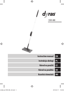 Handleiding Dyras SSW-480 Veegmachine