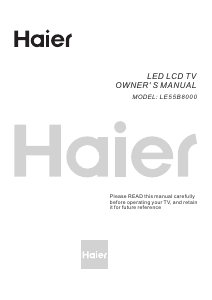 Handleiding Haier LE55B8000 LED televisie