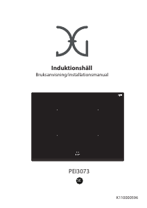 Bruksanvisning JG Nordic PEI 3073 Häll