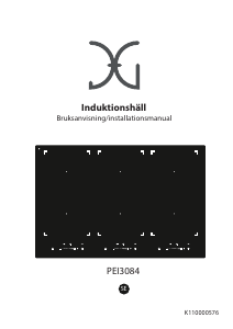 Bruksanvisning JG Nordic PEI 3084 Häll