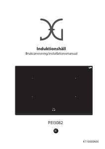 Bruksanvisning JG Nordic PEI 3082 Häll