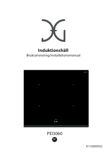 Bruksanvisning JG Nordic PEI 3060 Häll