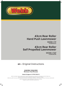 Manual Webb WERR17SP Lawn Mower