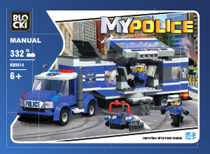 Manual Blocki set KB0614 MyPolice Mobile headquarters