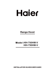 Manual Haier HIH-T90HM-V Cooker Hood