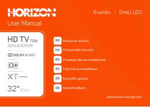 Manual Horizon 32HL6301H/B LED Television