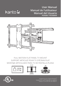 Manual de uso Kanto PDX680 Soporte de pared