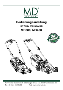 Manual MD MD400 Lawn Mower