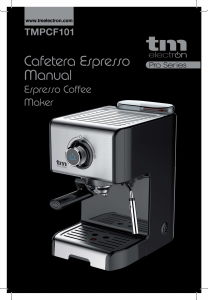 Handleiding TM Electron TMPCF101 Espresso-apparaat