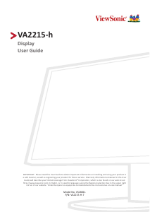 Handleiding ViewSonic VA2215-h LCD monitor