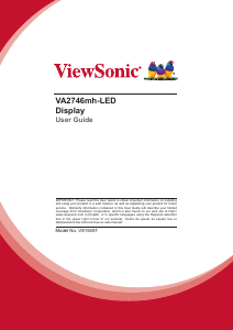 Handleiding ViewSonic VA2746mh-LED LCD monitor