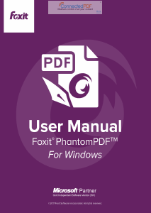 Bruksanvisning Foxit PhantomPDF 8.2.1