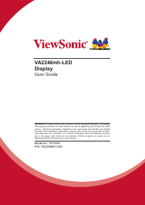 Manual ViewSonic VA2246mh-LED LCD Monitor