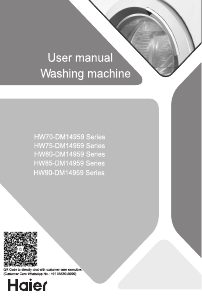 Handleiding Haier HW80-DM14959CS3U1 Wasmachine