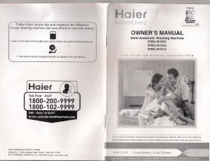 Handleiding Haier XPB62-0613AQ Wasmachine