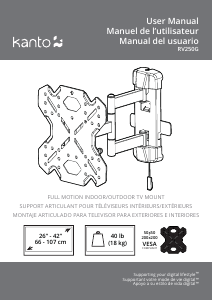 Manual de uso Kanto RV250G Soporte de pared