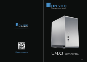 Bedienungsanleitung Jonsbo UMX3 PC-Gehäuse