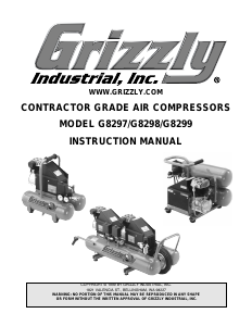 Manual Grizzly G8298 Compressor
