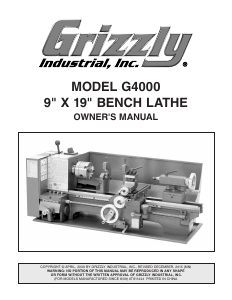 Handleiding Grizzly G4000 Draaibank