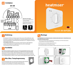 Bedienungsanleitung Heatmiser DS-SB Public Thermostat