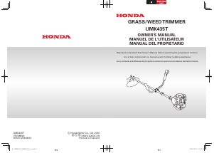 Manual Honda UMK435T Brush Cutter