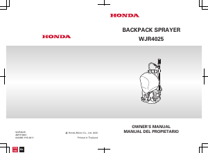Manual de uso Honda WJR4025T Pulverizador de jardín