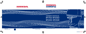 Manual Honda BF225D Outboard Motor