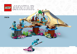 Käyttöohje Lego set 75578 Avatar Metkayinan koti riutalla