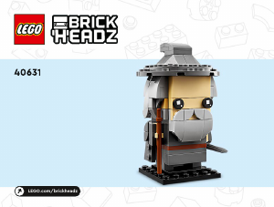 Használati útmutató Lego set 40631 Brickheadz Szürke Gandalf és Balrog