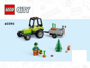 Vadovas Lego set 60390 City Parko traktoriukas