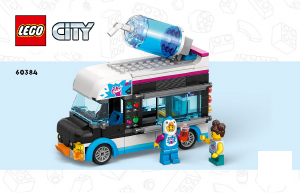 Manual Lego set 60384 City Carrinha Escorregadia do Pinguim