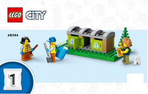 Manual Lego set 60386 City Recycling truck